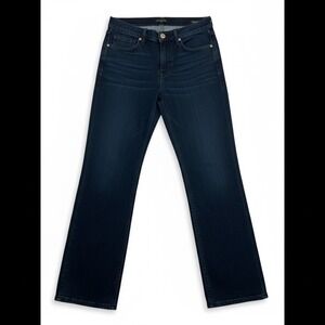 Rafaella Weekend Women Mid Rise Dark‎ Wash Bootcut Jeans Size 12 Stretch Denim